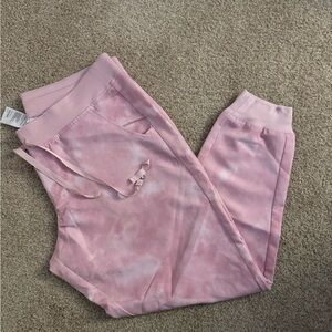 Figs Pink Tie-Dye Jogger Pants